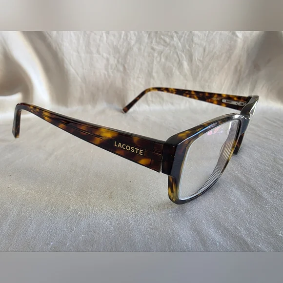 Lacoste LA1204T Tortoiseshell Rectangular Glasses -3.50 Rx - Picture 6 of 12